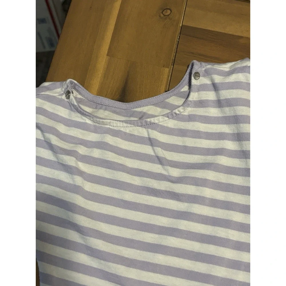 Michael Kors‎ Shirt Womens Small Striped Cold Shoulder Michael By Michael Kors